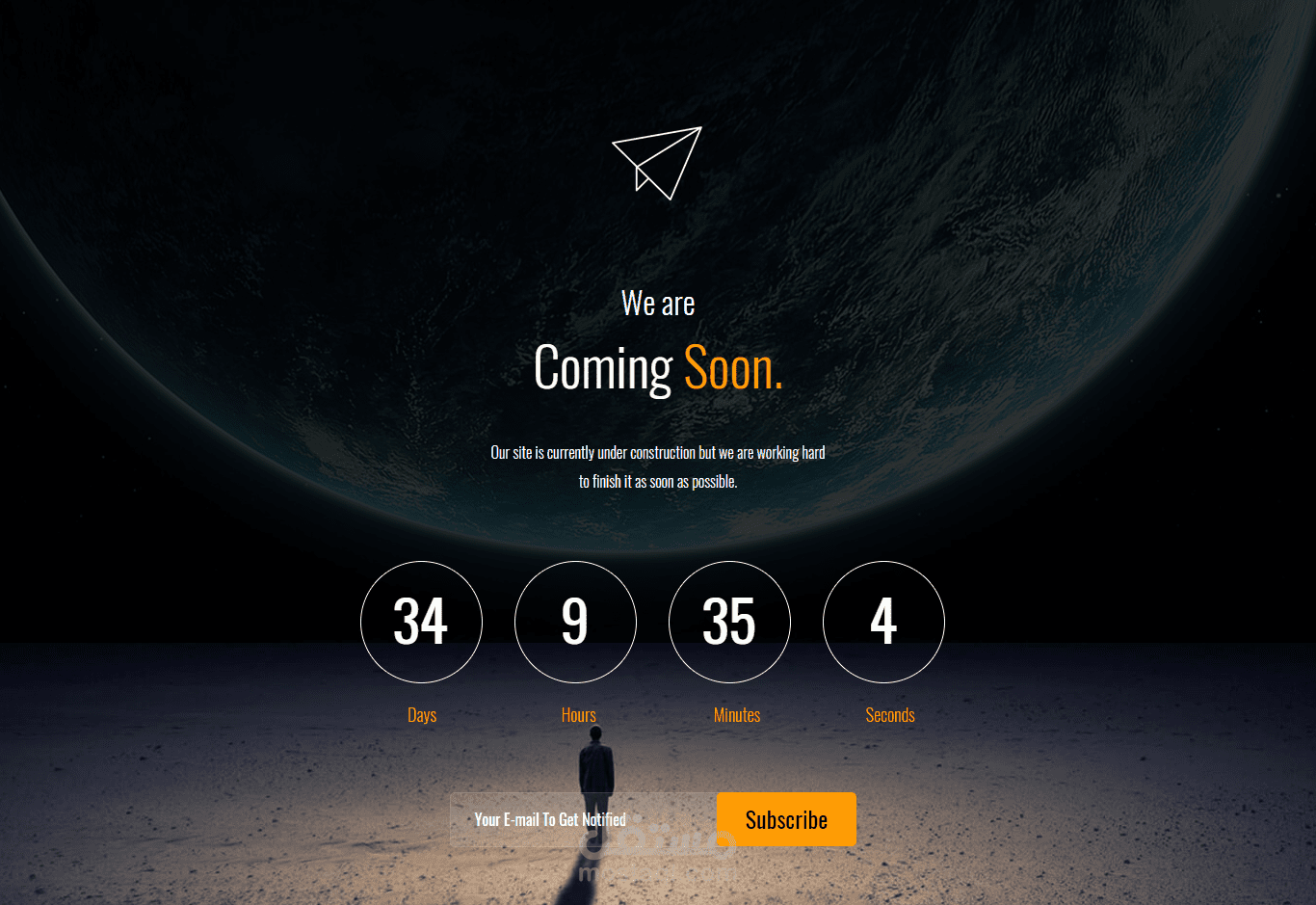 Coming Soon - Page With Timer