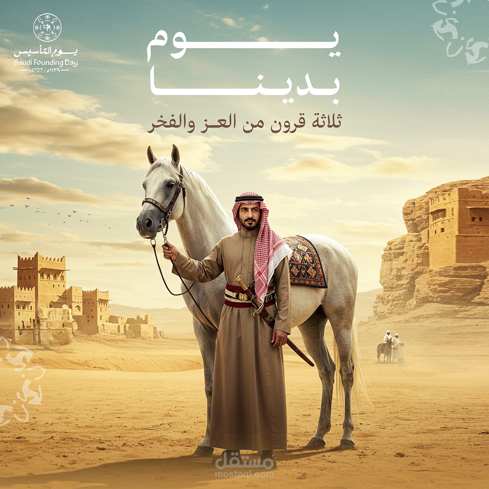 يوم التأسيس السعودي | social media post