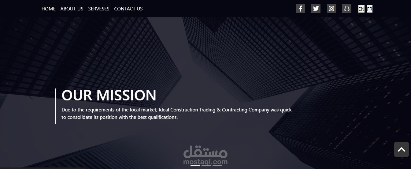 موقع الكتروني لشركة ترميم العقار