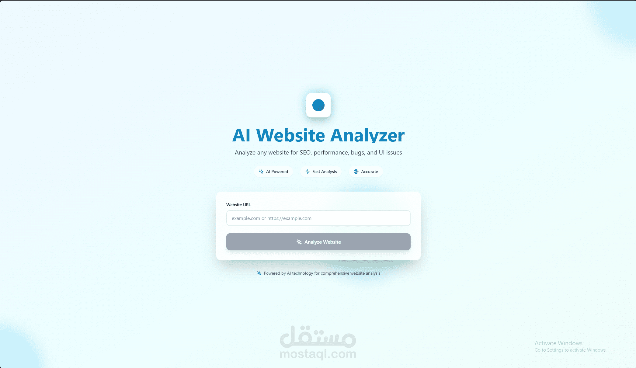 AI Website Analyzer-تحليل اخطاء المواقع باستخدام الذكاء الاصطناعي