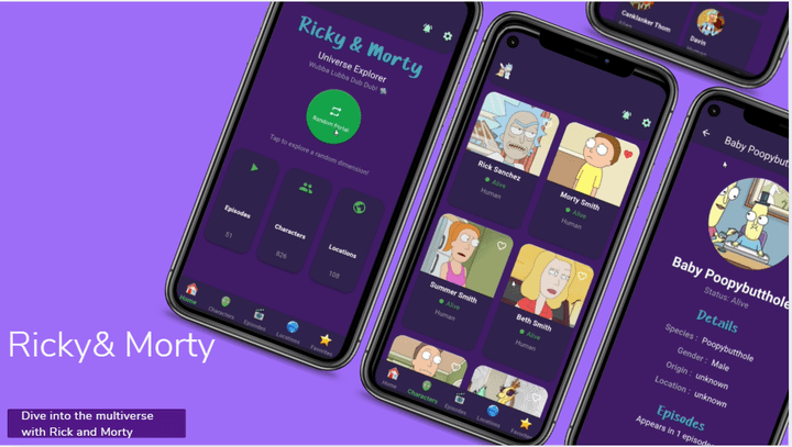 Ricky and MortyApp