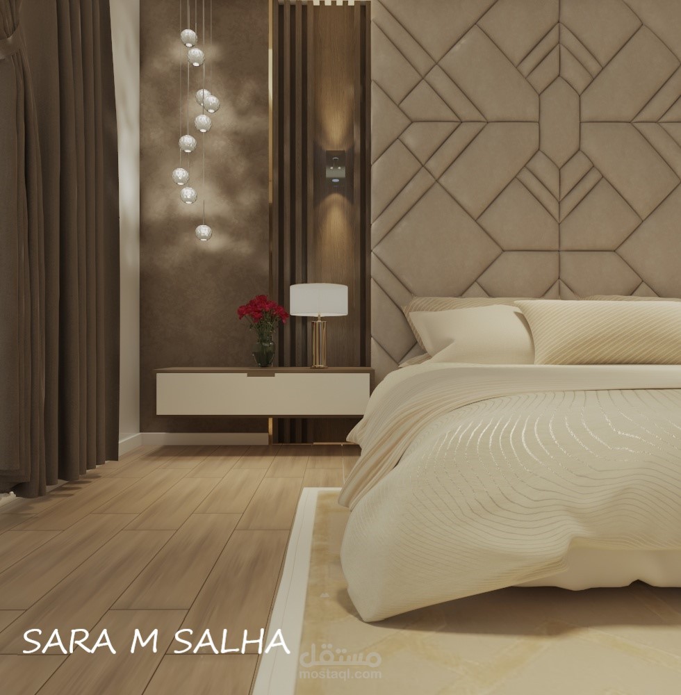 تصميم غرفة نوم ماستر مودرن