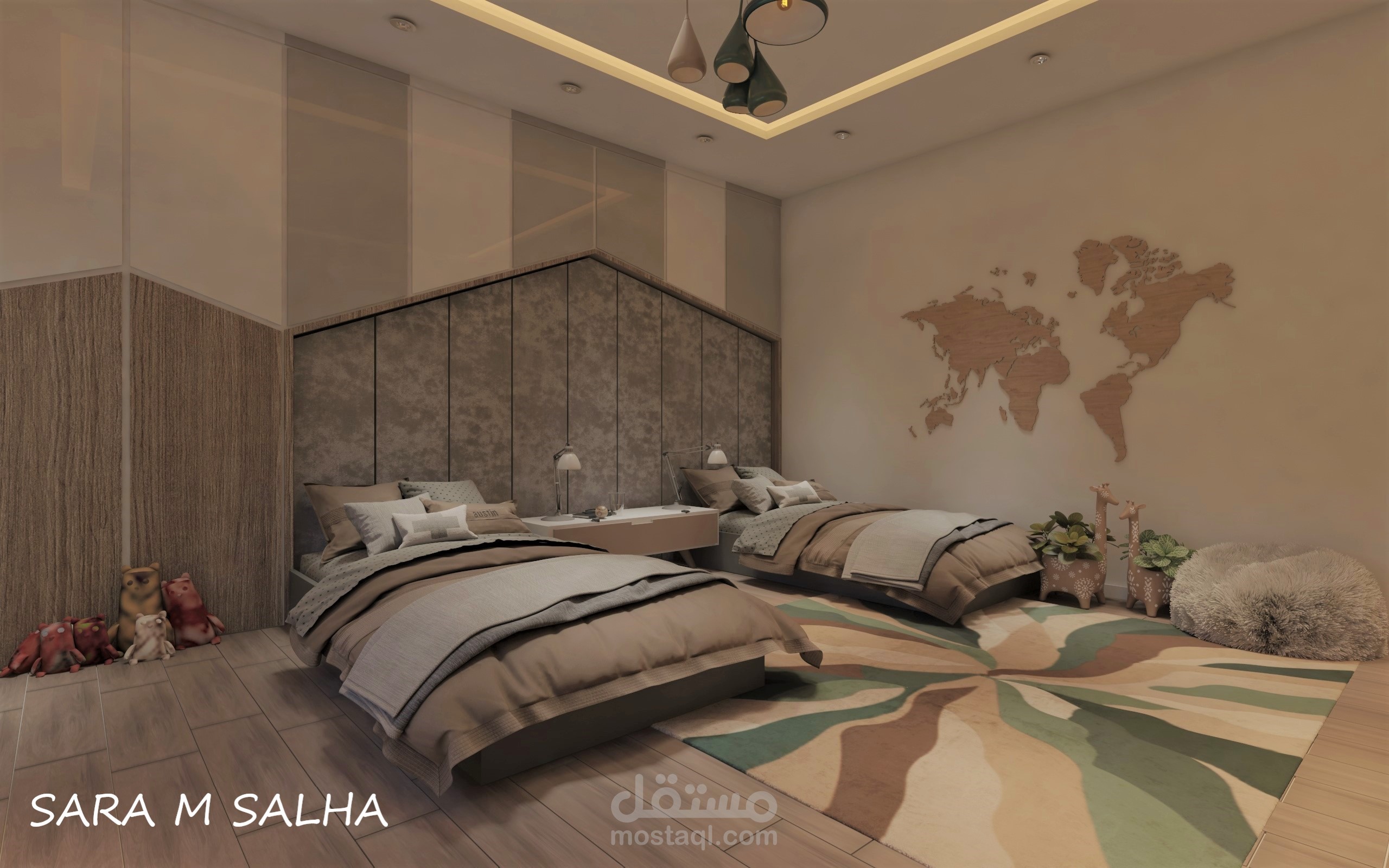 تصميم غرفة نوم أولاد