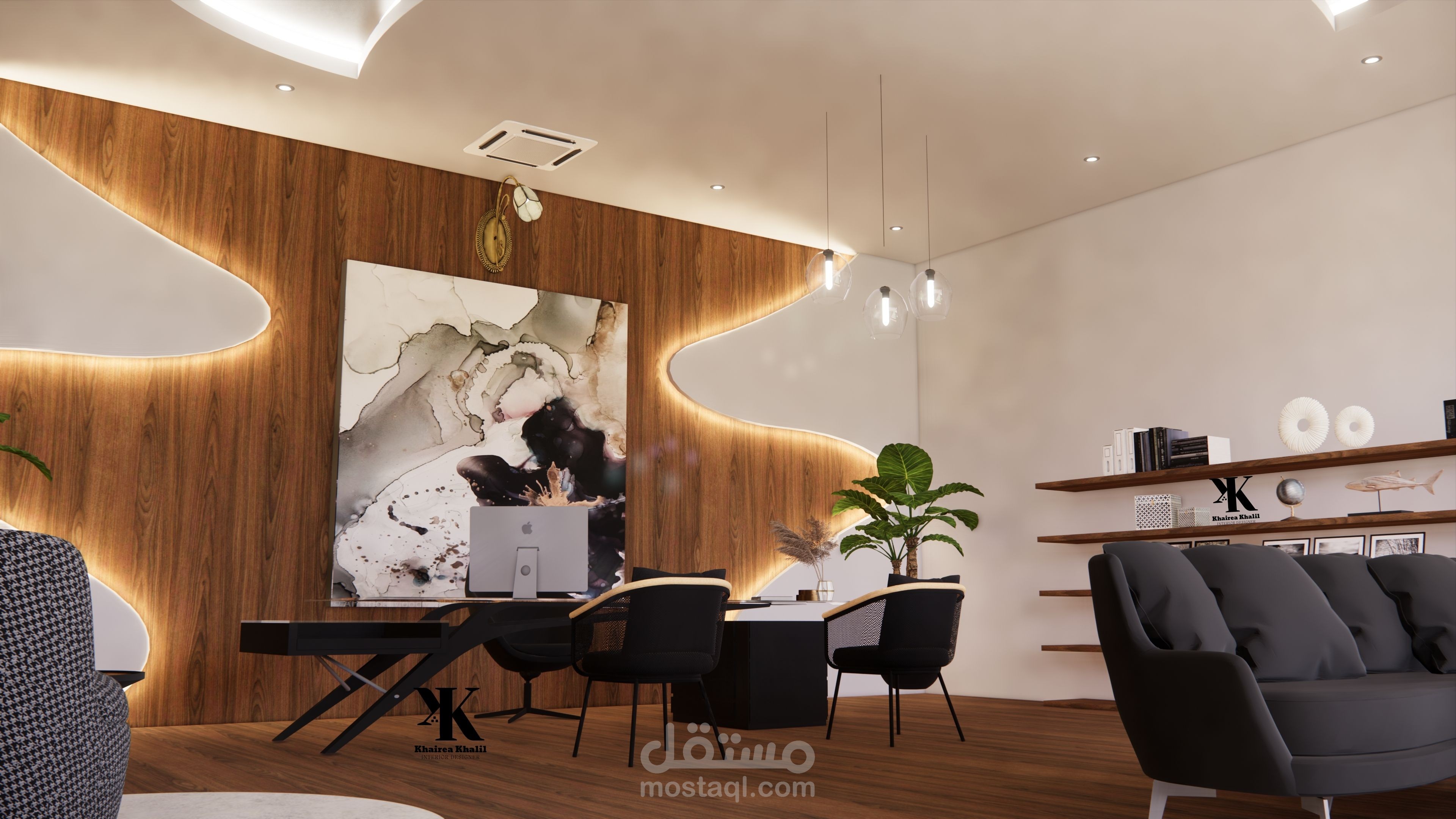 تصميم مكتب للإدارة تابع إلى محطة بنزين