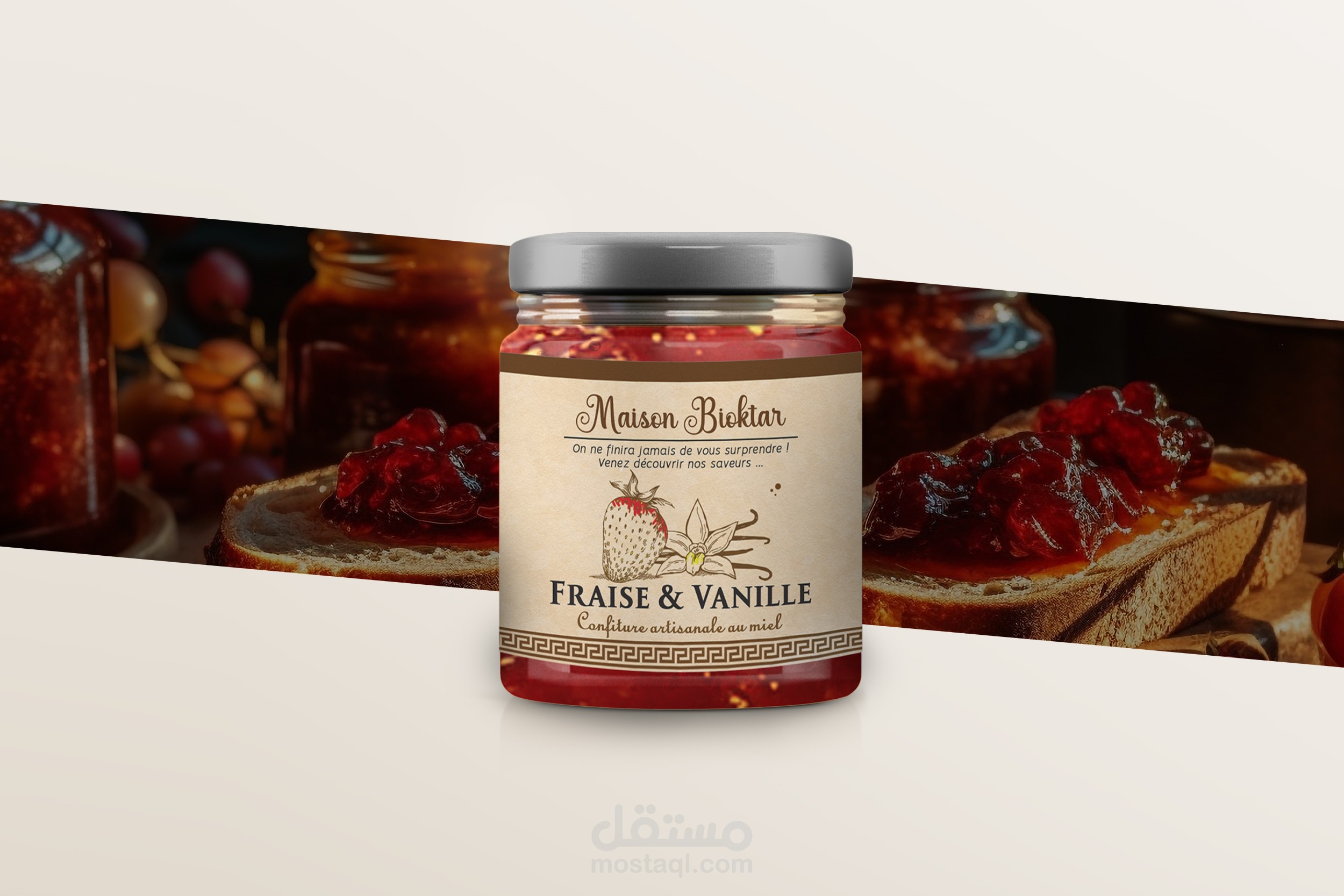 Jam Jar - Maison Bioktar | Label design