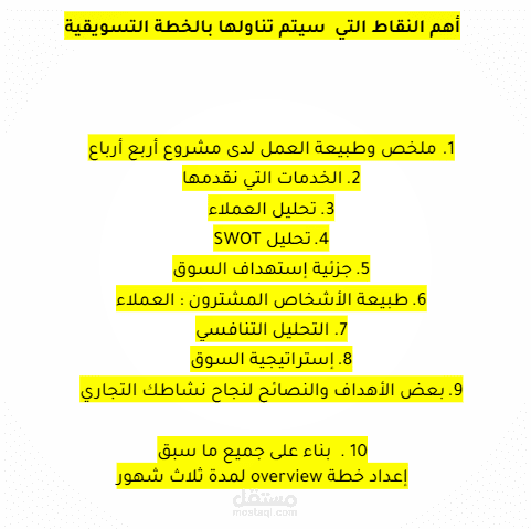 إعداد خطة وإستراتيجية تسويقية