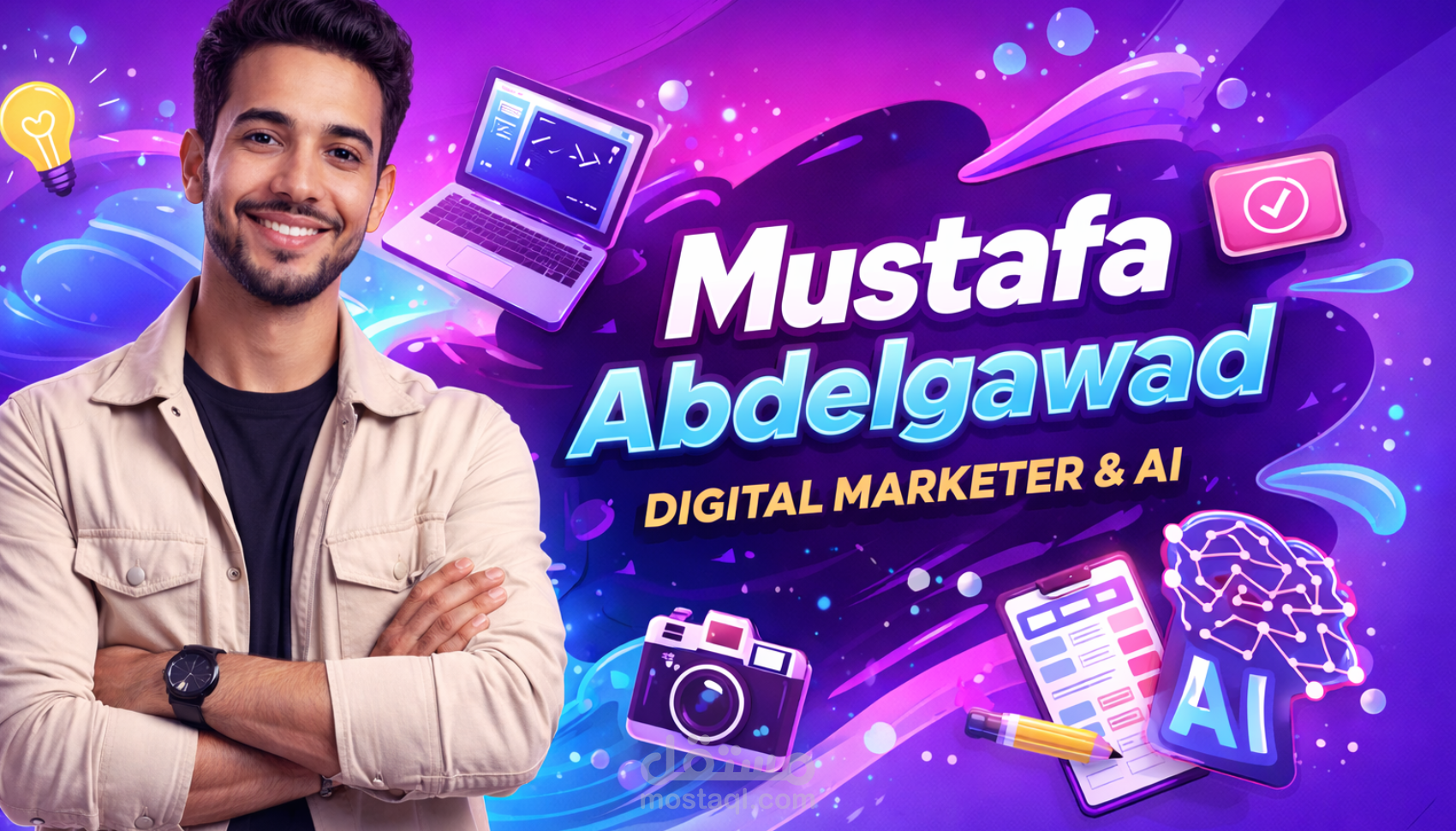 تصميم بانر للدعاية الشخصيه