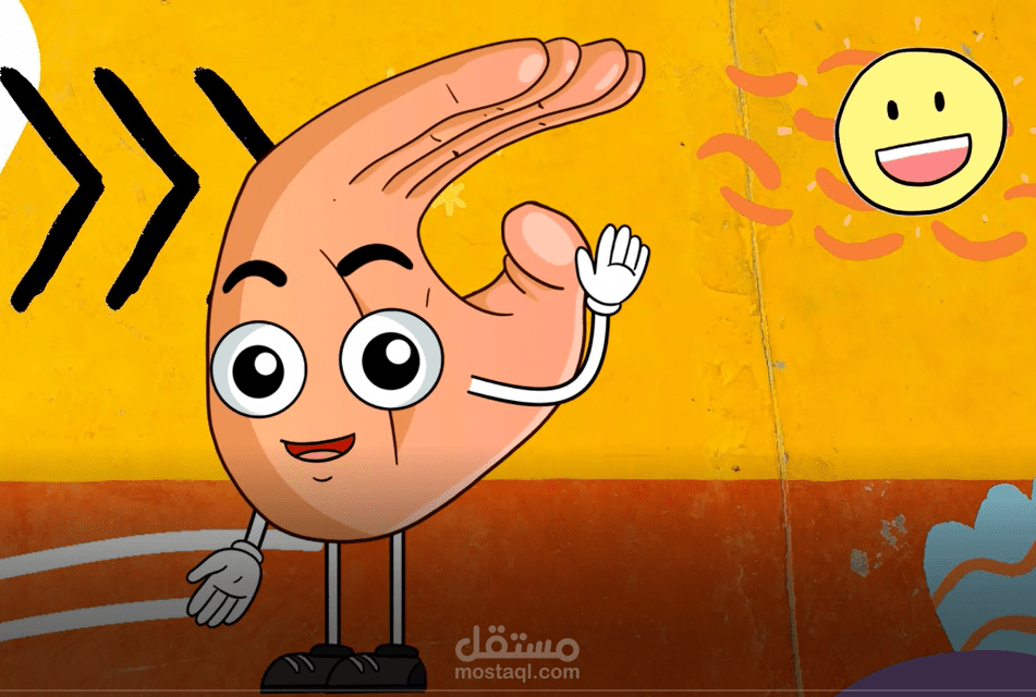 تصميم فيديو لحرف الجيم بلغة الاشارة
