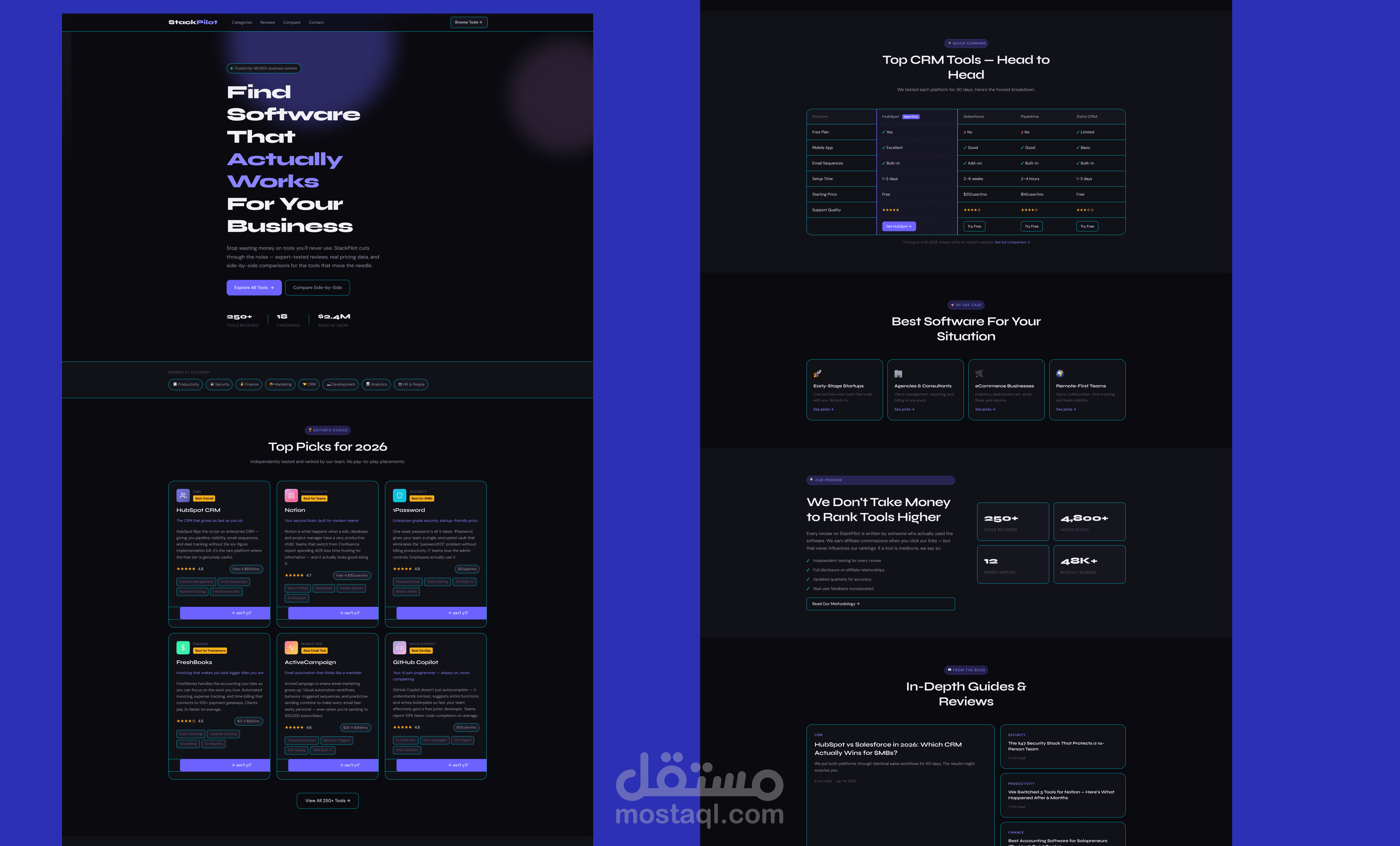 تطوير موقع احترافي لبيع برامج الشركات (تصميم حديث + متوافق مع SEO + عالي التحويل)