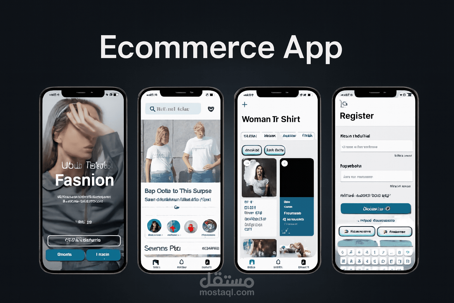 تطبيق متجر إلكتروني للملابس