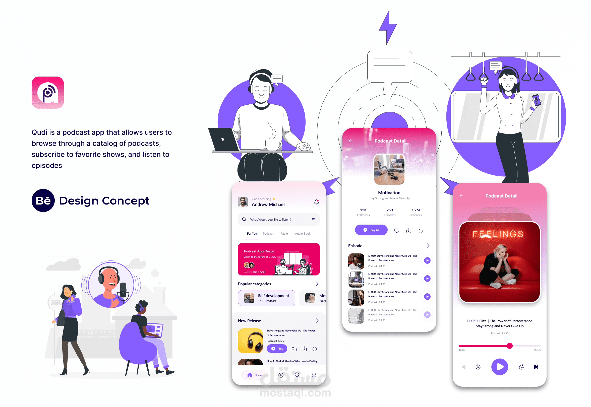 Qudi Podcast Design Concept