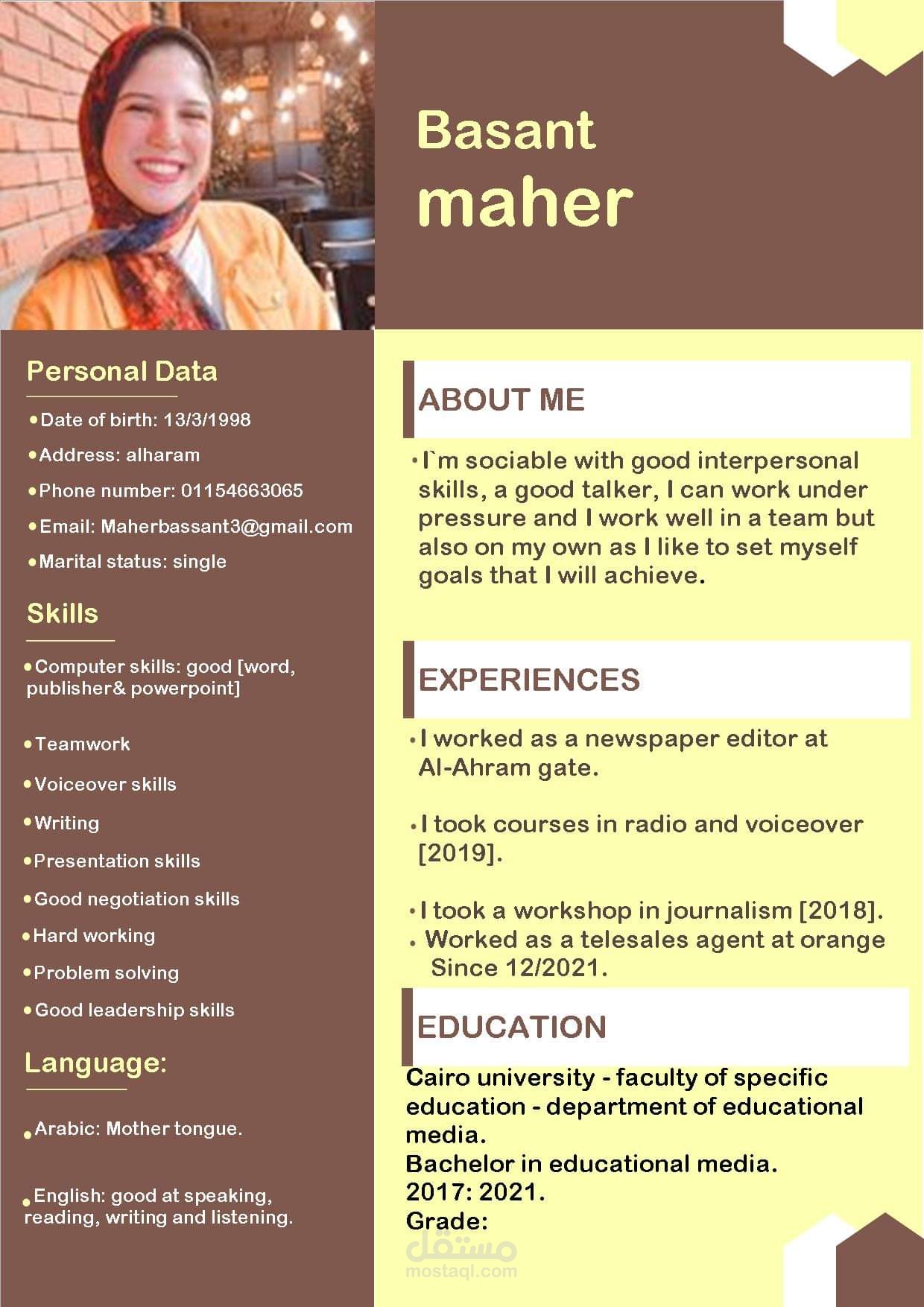 poster , resume , logo , invitation