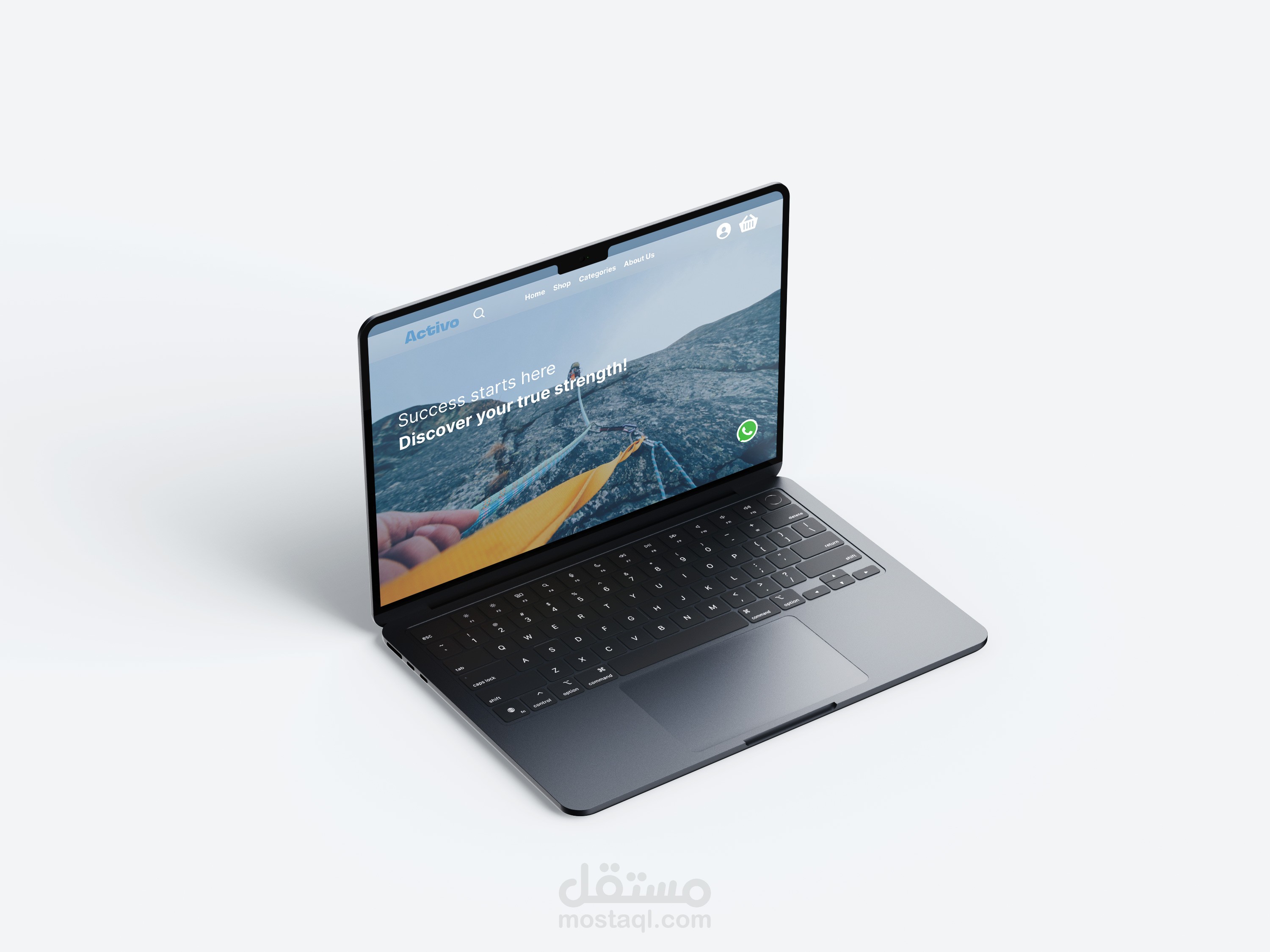 تصميم UI/UX لمتجر ملابس