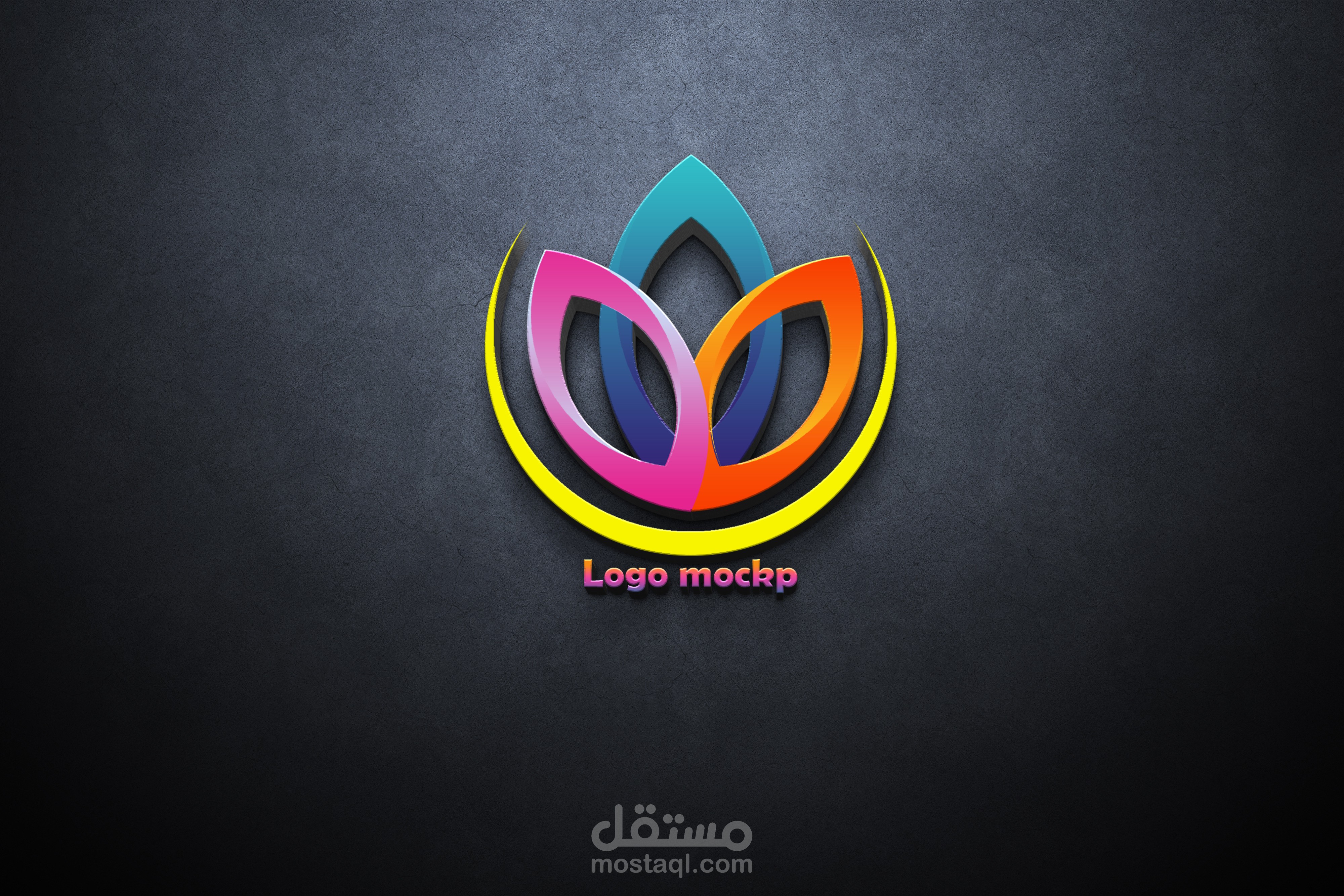 تصميم logo mockup احترافي