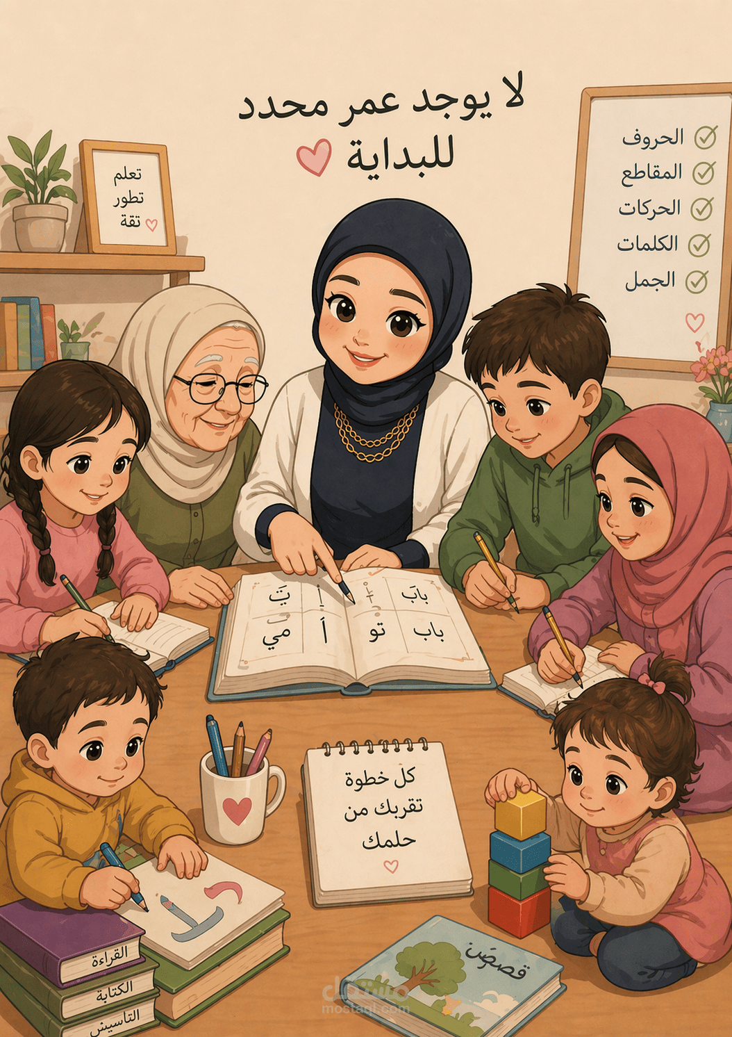 تعليم القراءة والكتابة