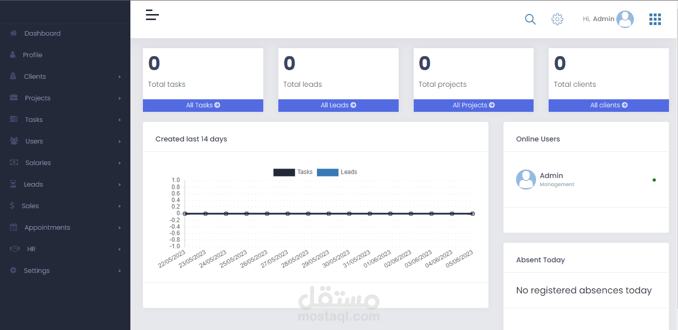 موقع إدارة علاقات العملاء CRM