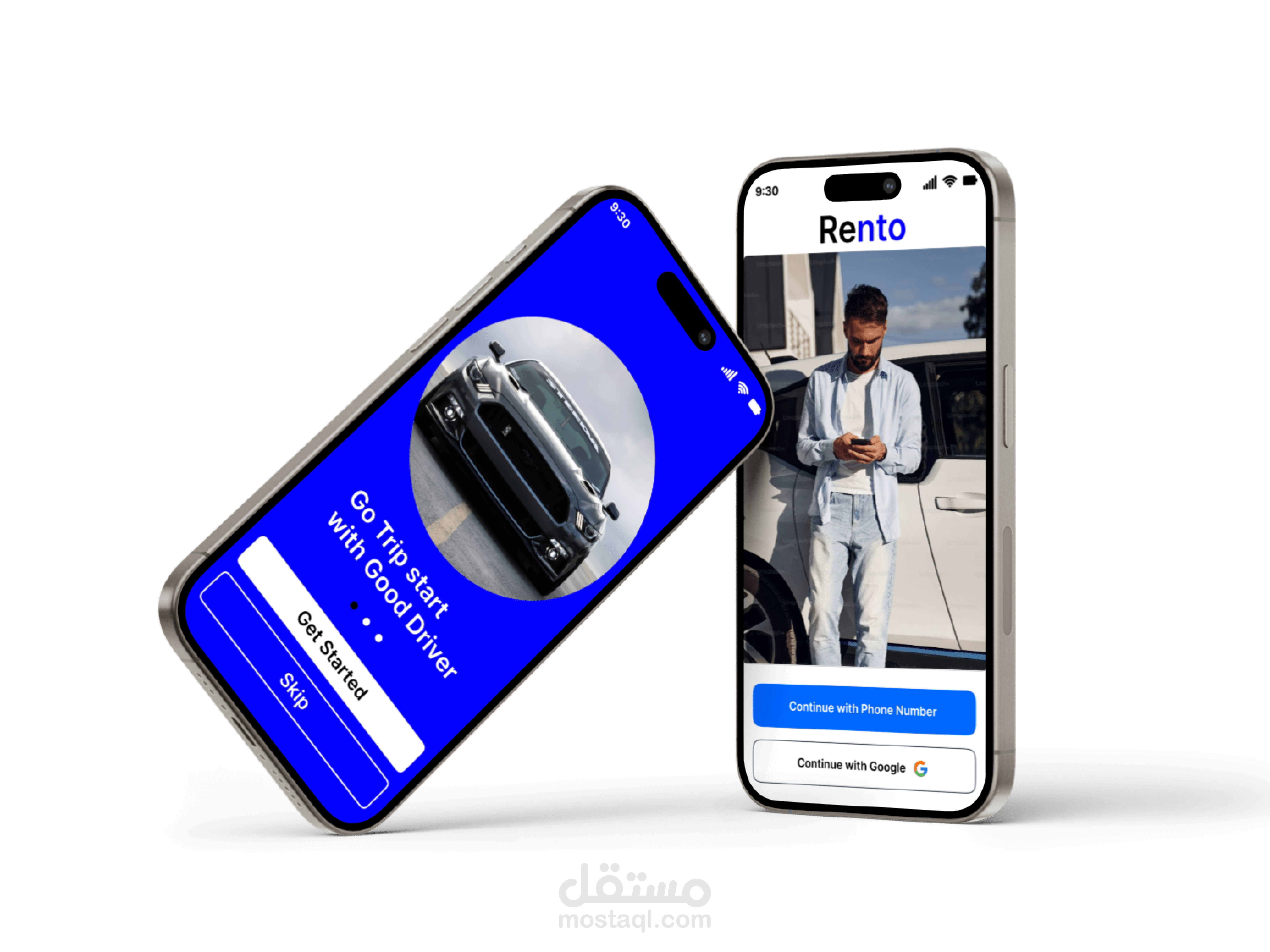 تصميم تطبيق لتأجير السيارات