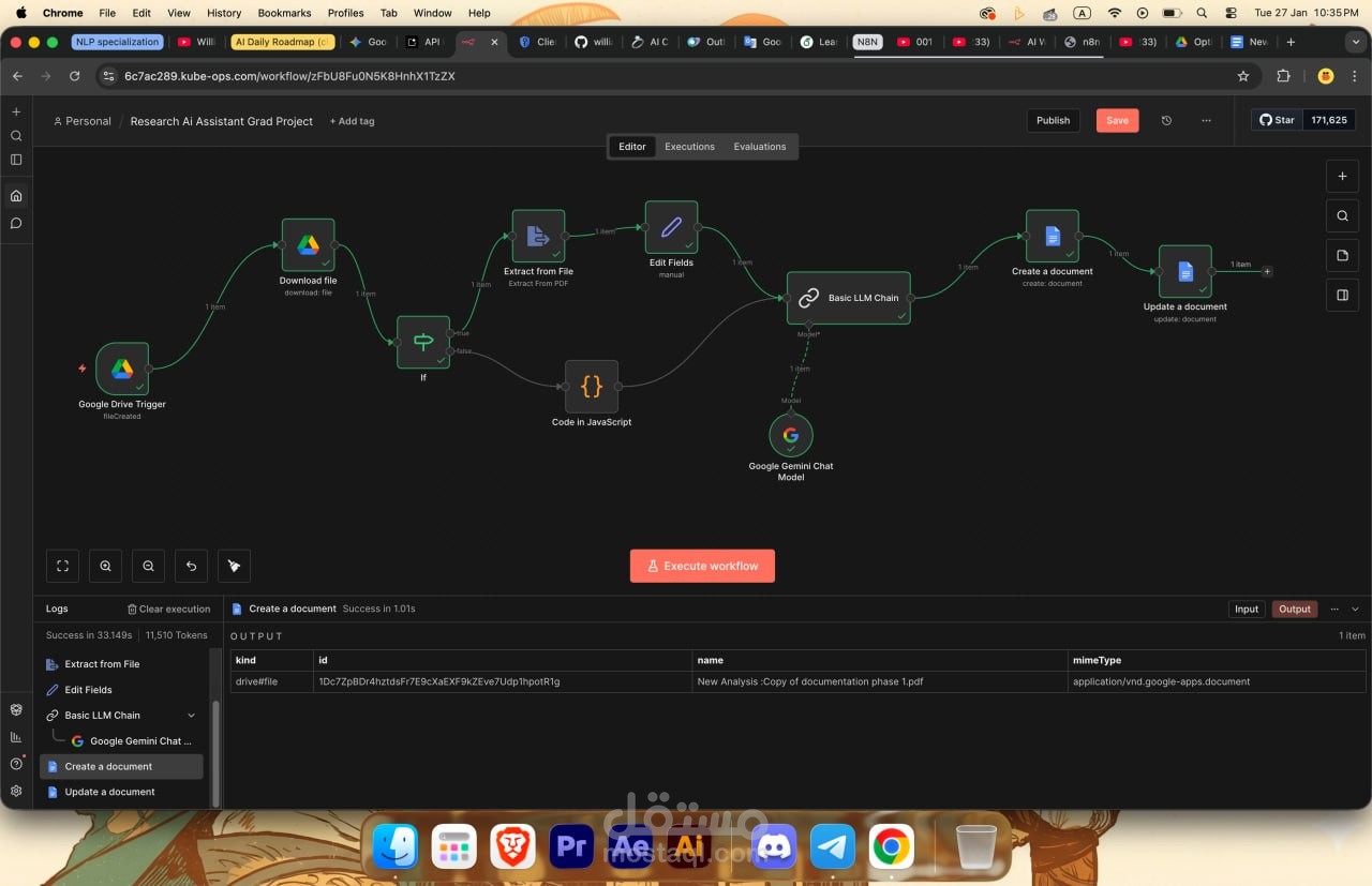 اتمتة بيئة العمل في مشروع ضخم لتوفير سهولة تلخيص وكتابة الملفات