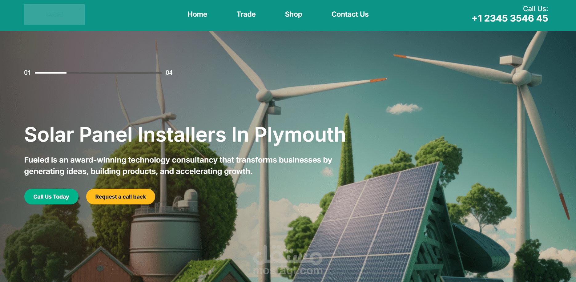 landing page