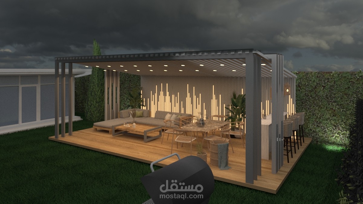 patio design تصميم فناء لحديقة منزل