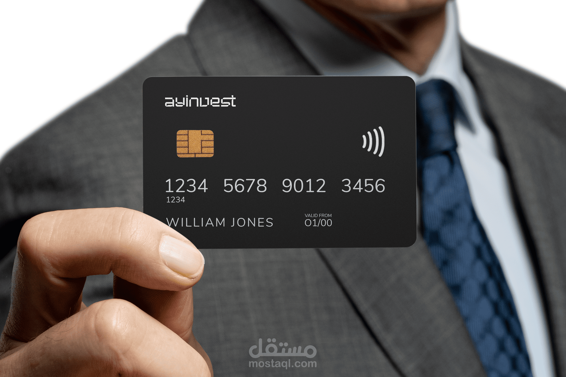 تصميم شعار وكرت بنكى ومنشورات العمل شركة ayinvest