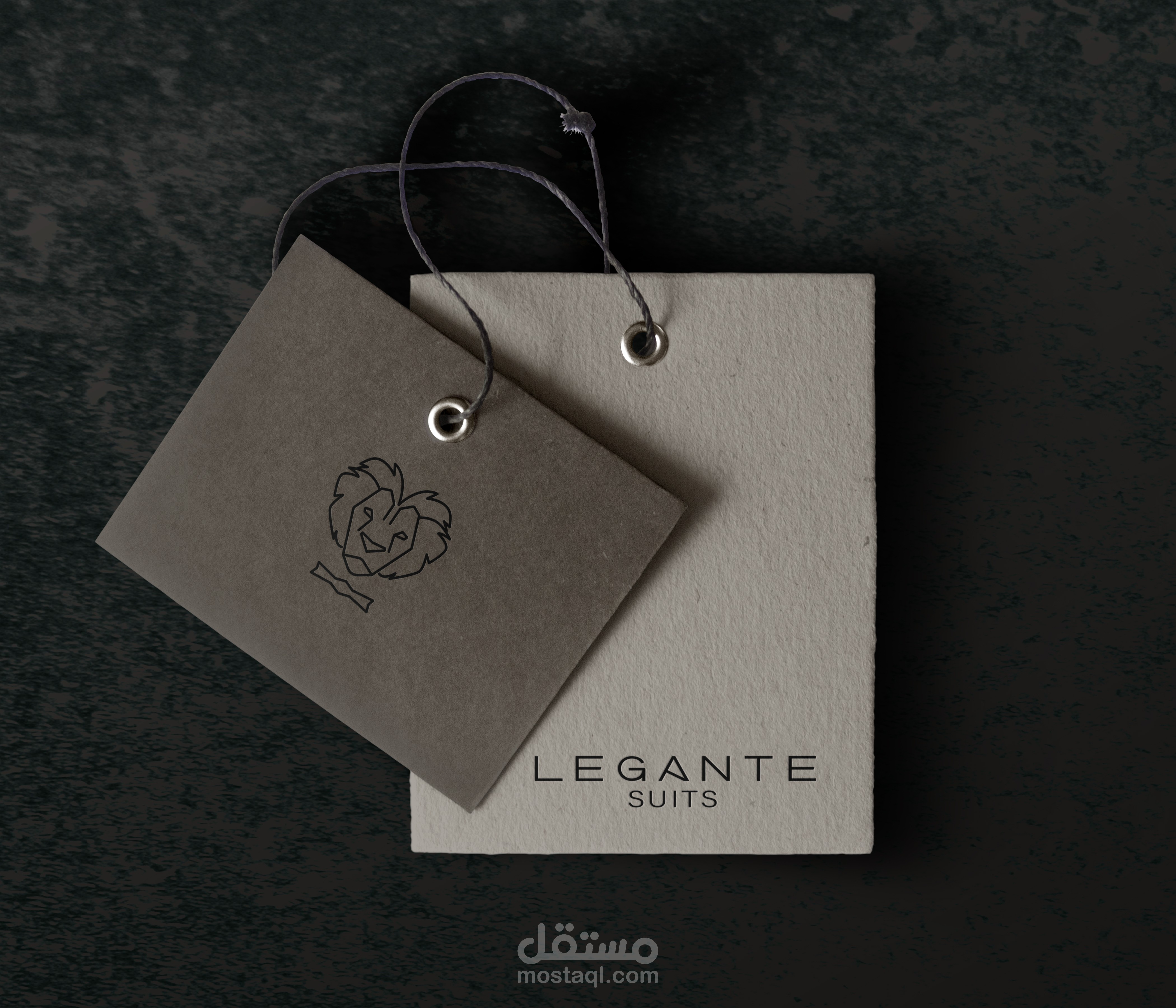 هوية بصريه لبراند بدل رجالي