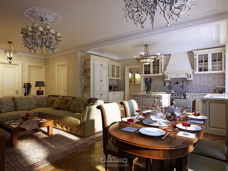تصميم مطبخ وطعام كلاسيك