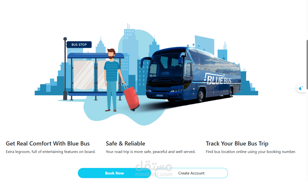 blue bus site