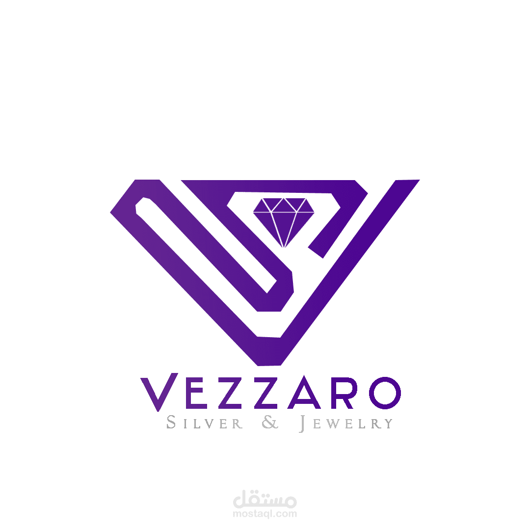 تصميم لوجو وتحريكه ومنشور اعلاني لمواقع التواصل الاجتماعي لشركة Vezarro silver and jewelery