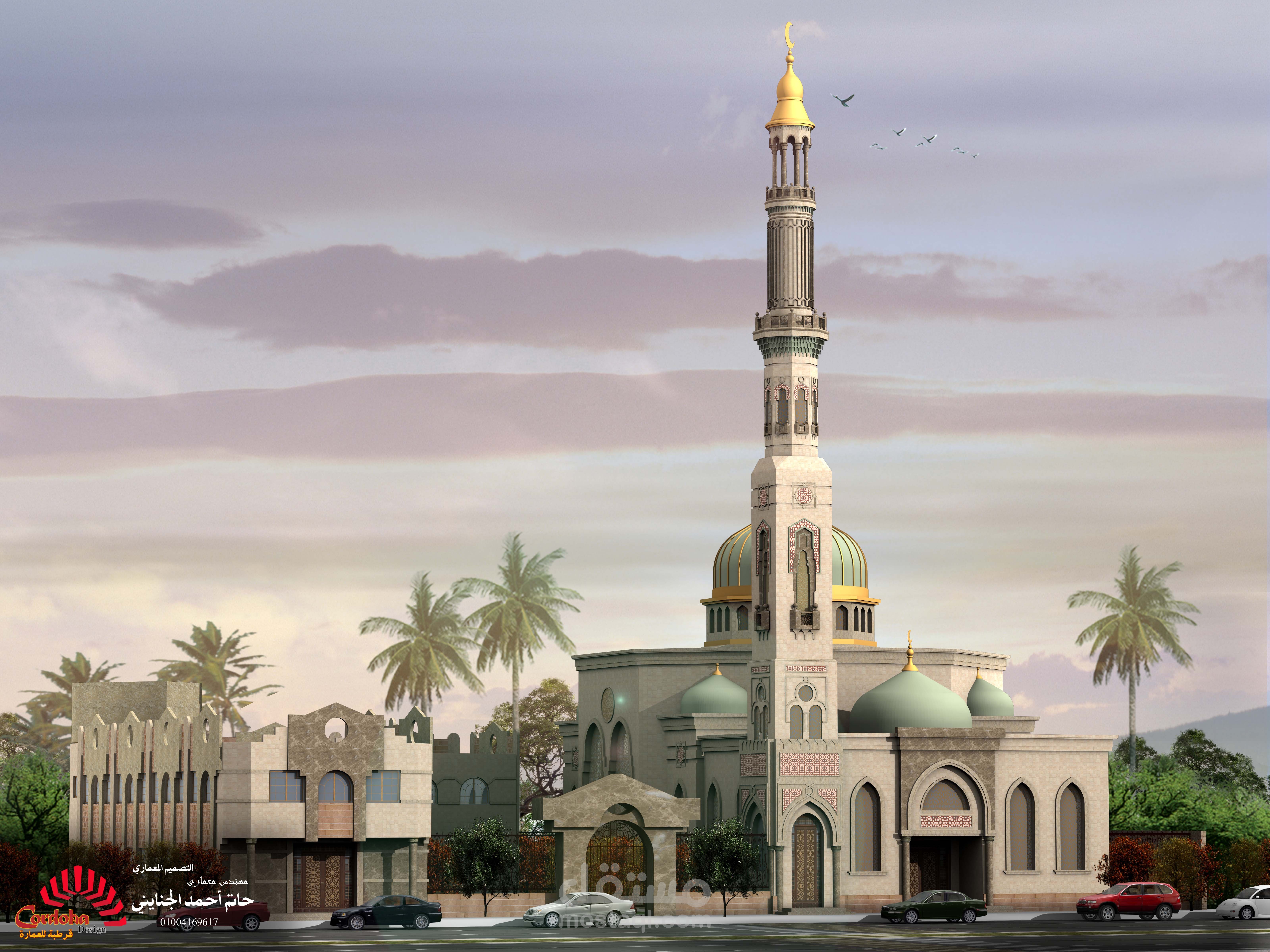 تصميم مسجد ودار تحفيظ قران كريم