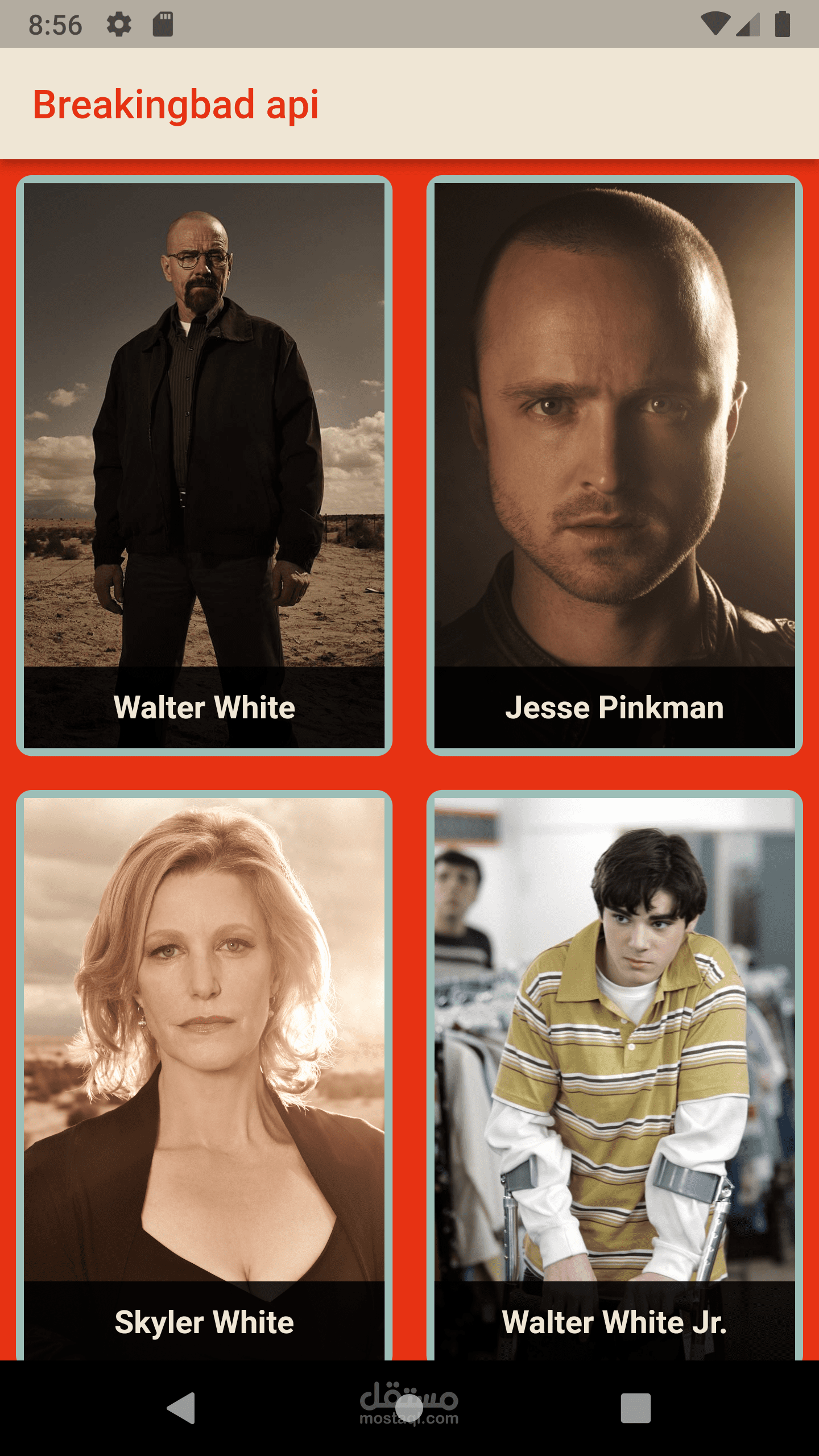 Breaking Bad information application - Flutter