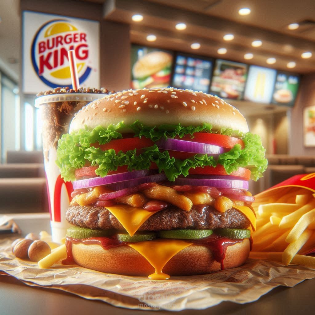 تصميم منتج برجر جديد لفرع ماكدونالدز في الدوحة - قطر.