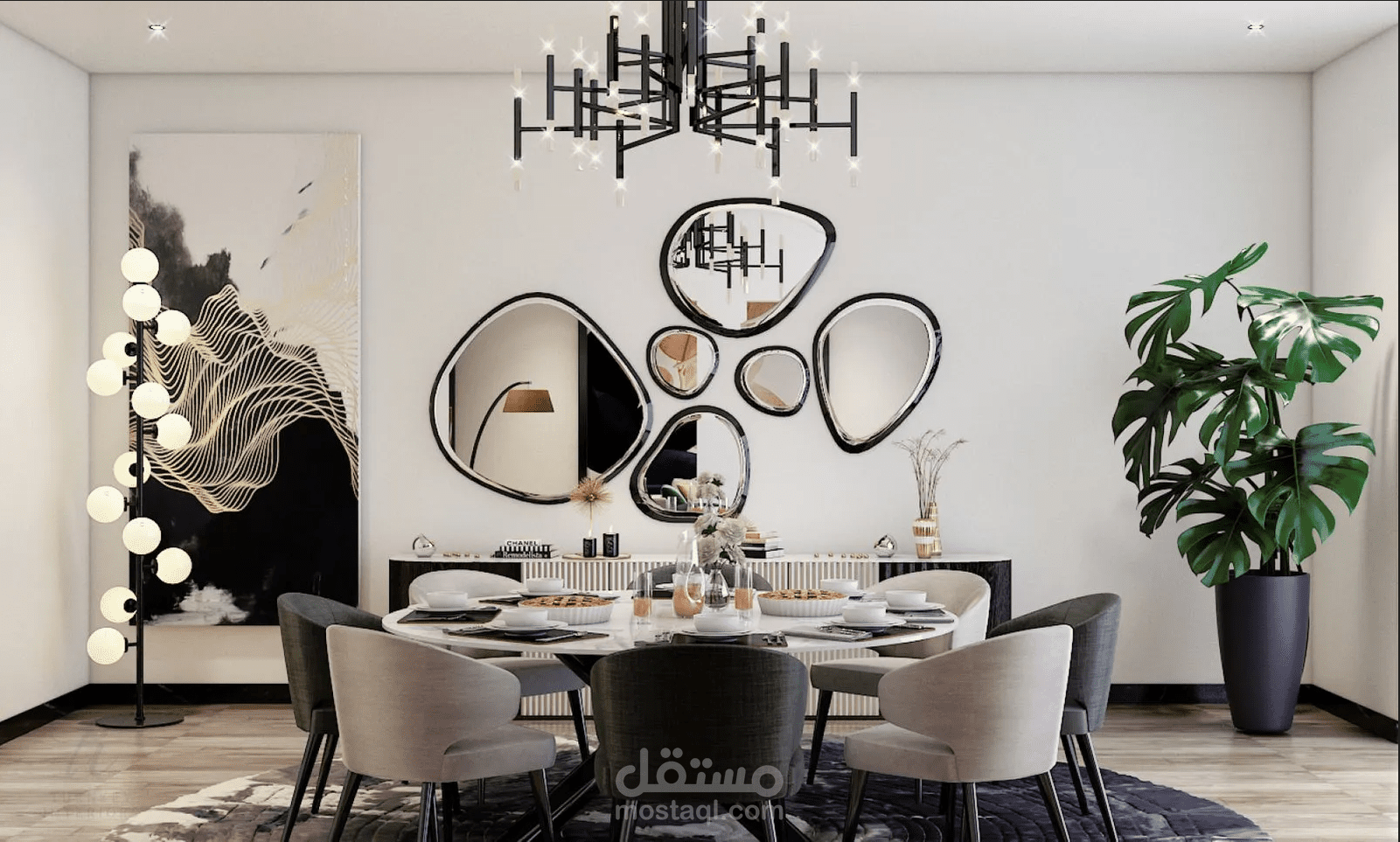 تصاميم معمارية ولقطات Render