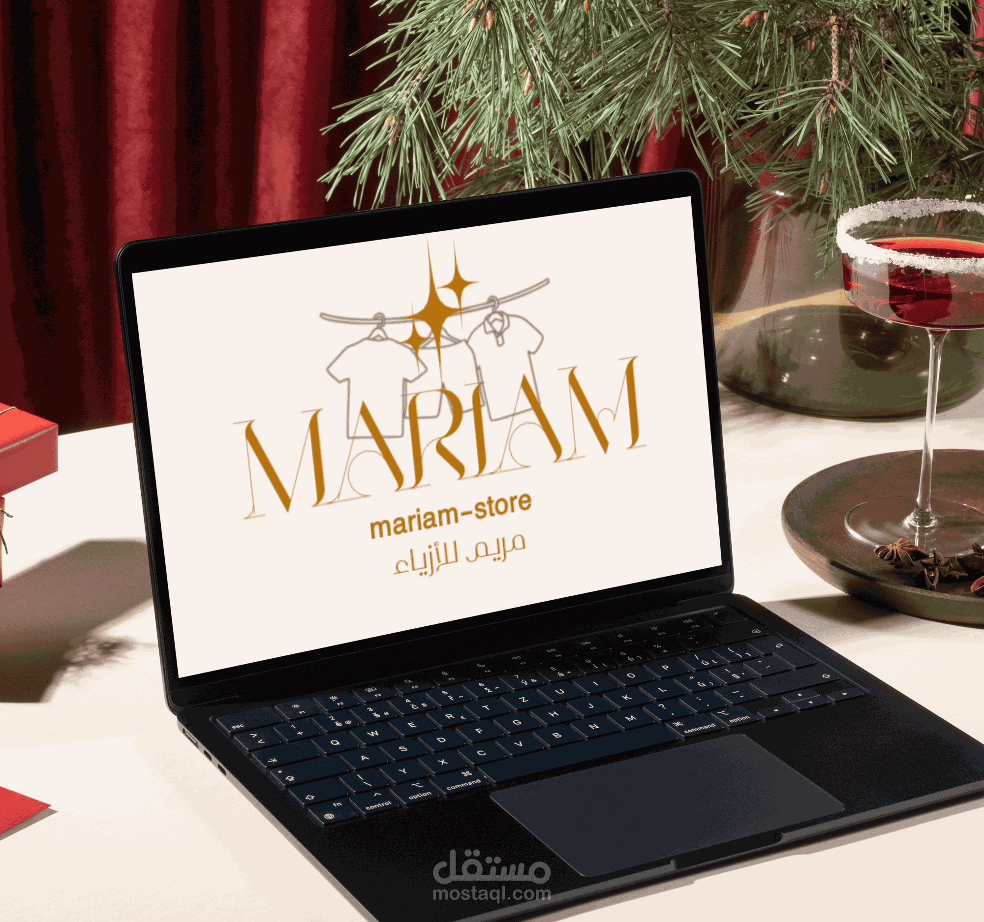 اعلان لمتجر بيع ملابس