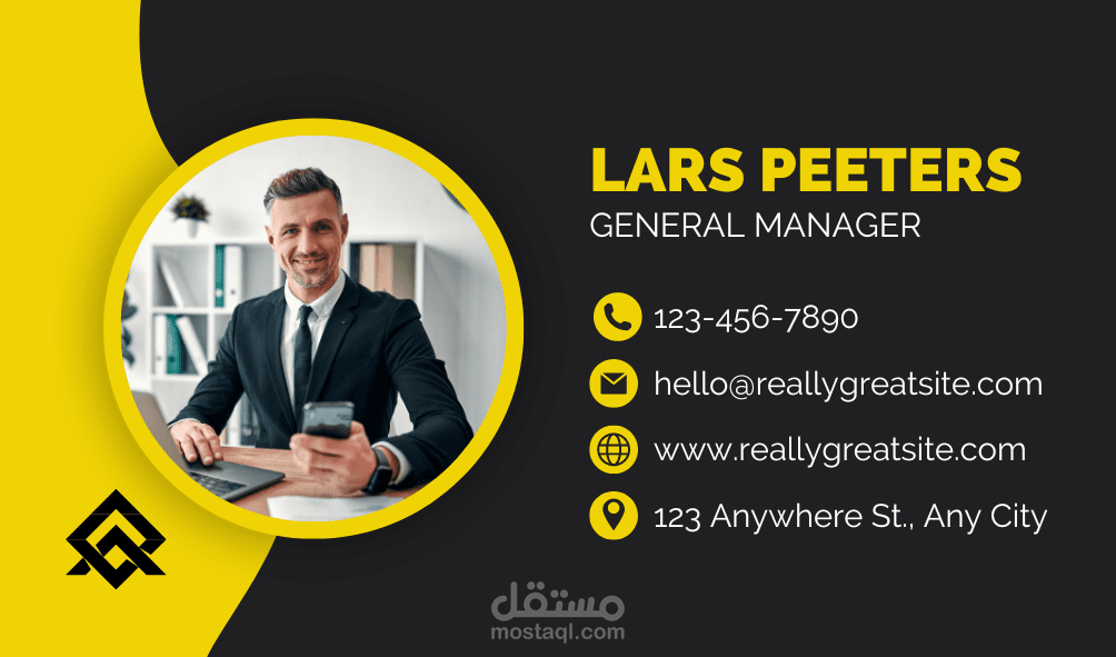 بعض تصميمات لبطاقات العمل الاحترافية