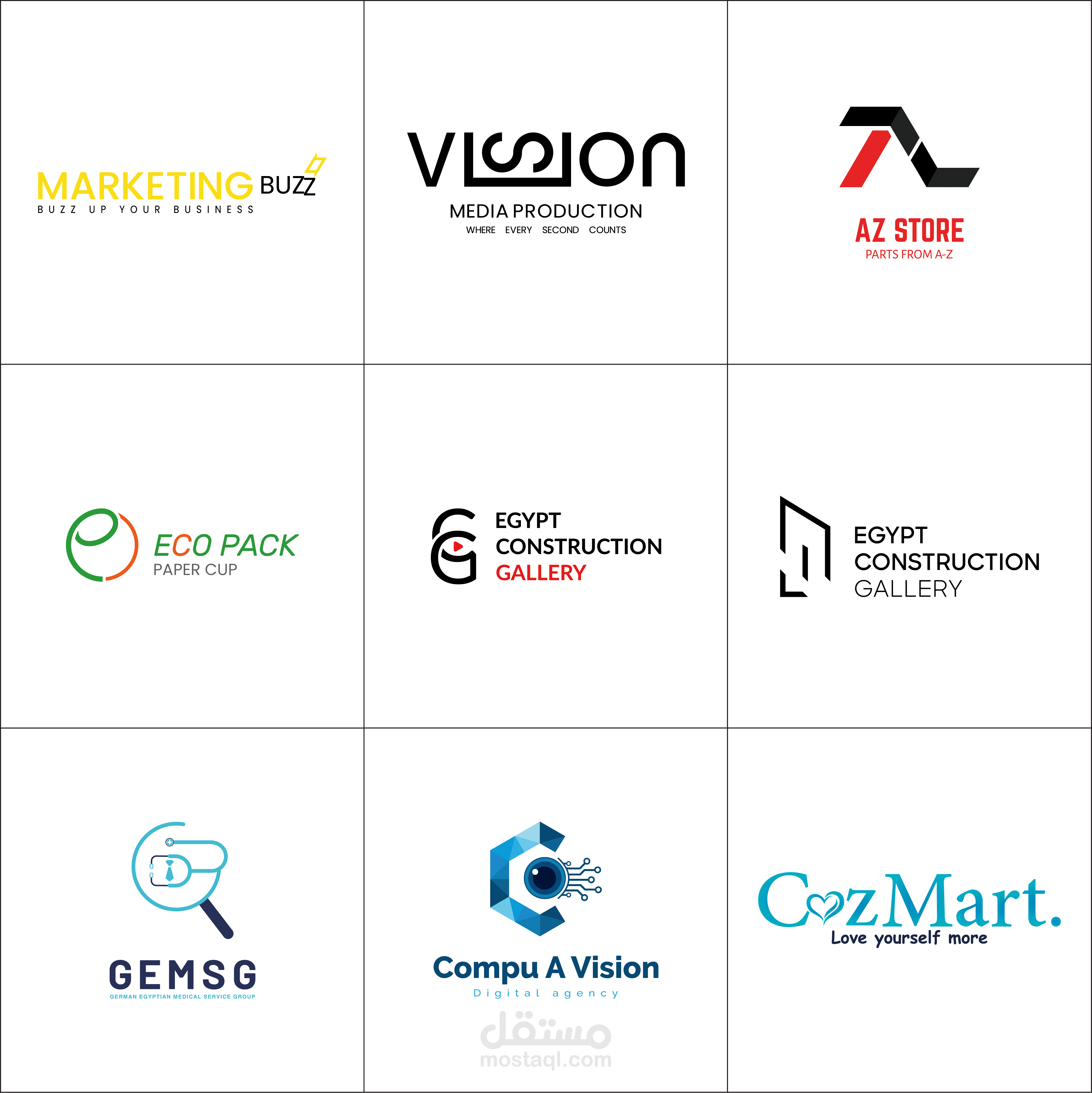 مقتطف من تصميماتي في الشعارات