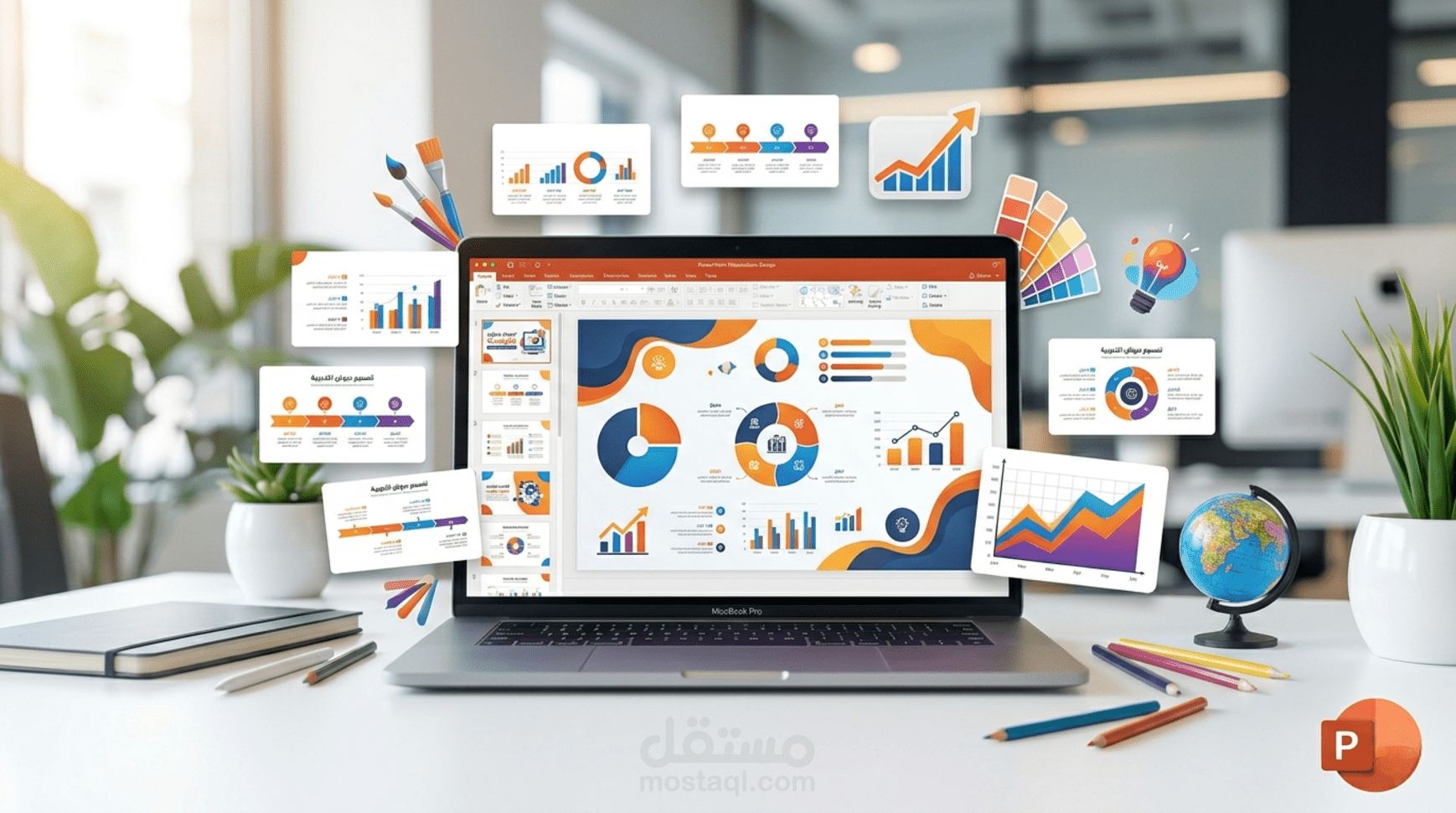 تصميم عرض تقديمي احترافي باستخدام PowerPoint