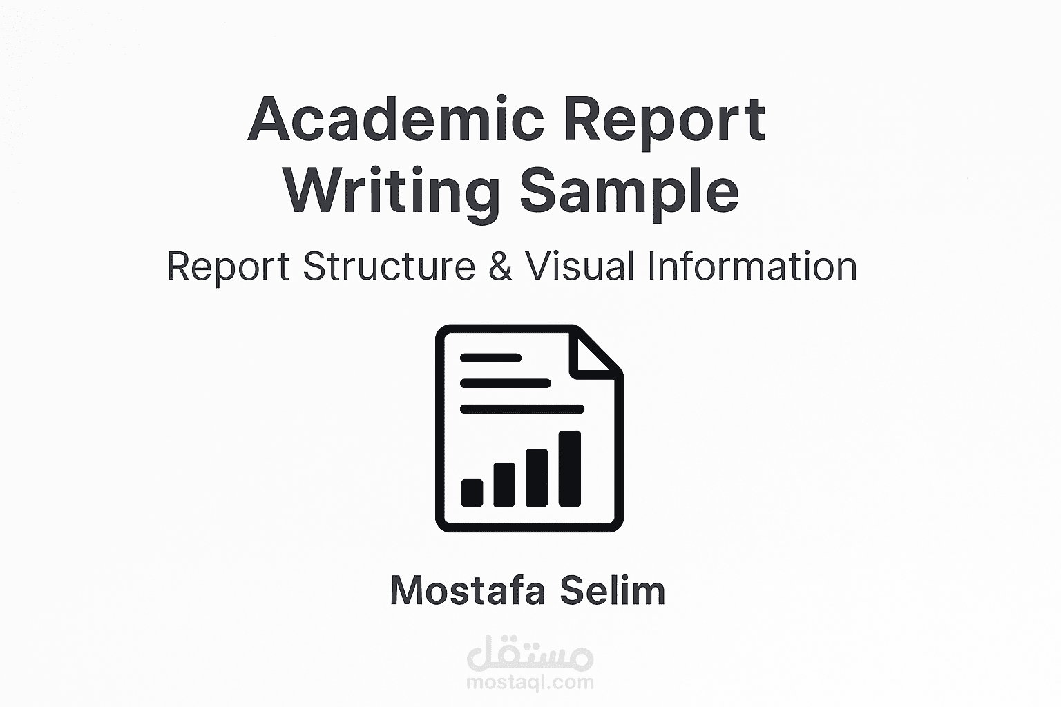 Academic Report Writing Sample – Report Structure and Visual Information