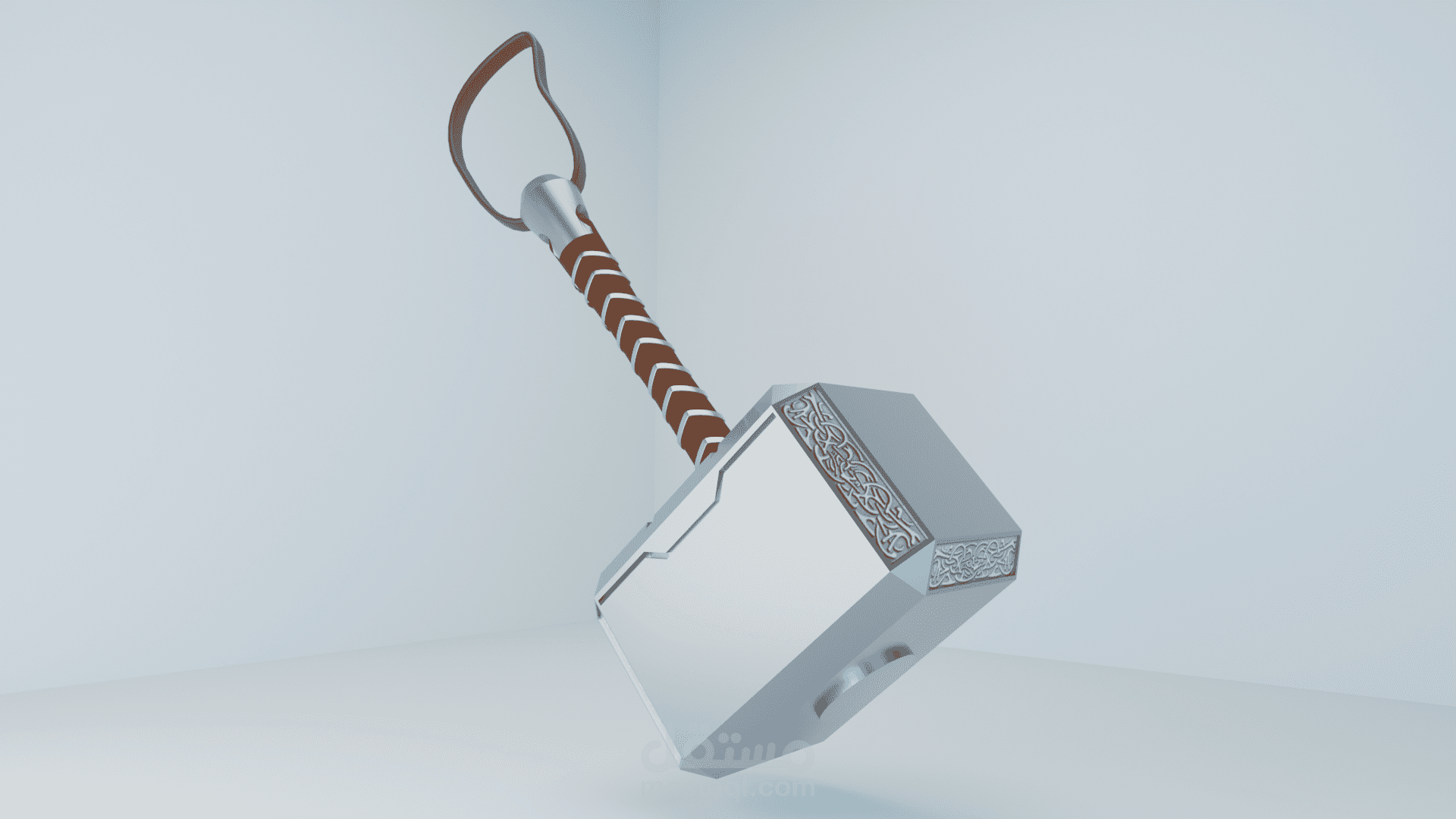 تصميم ثلاثي الابعاد لمطرقه ميولنير الخاصه ب ثور بطل عالم مارفل السينيمائي