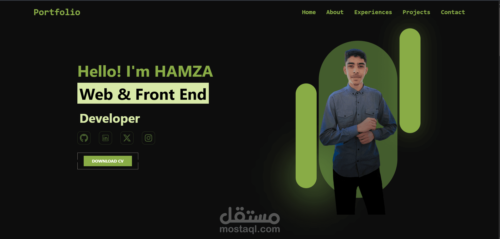 محفظة شخصية رقمية Portfolio Website