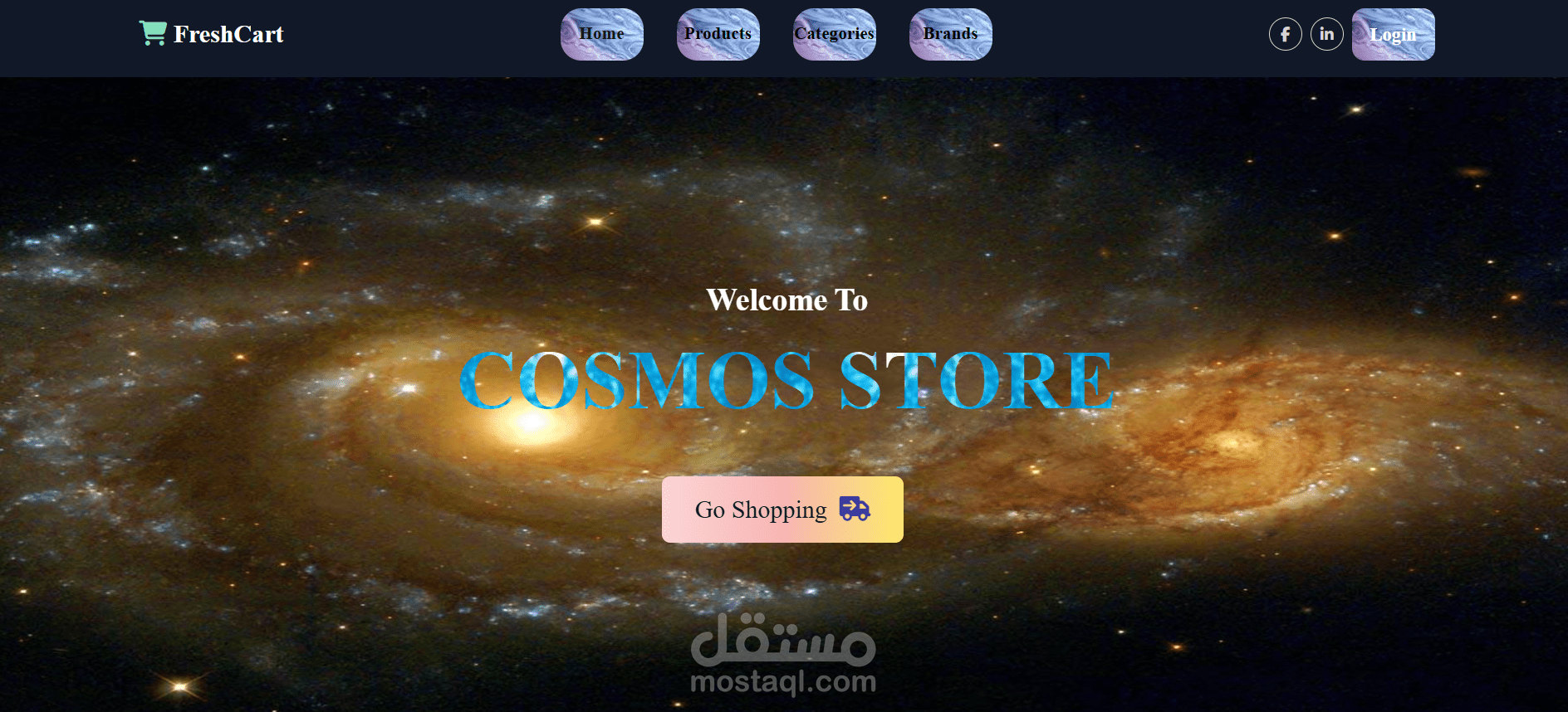 Cosmos Store – E-Commerce Web App