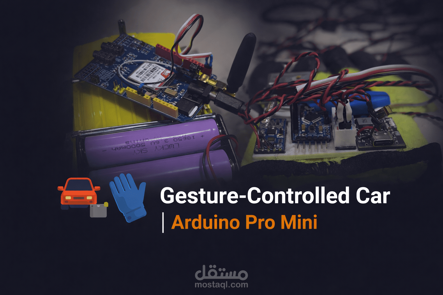 Hand Gestures Controlled Car