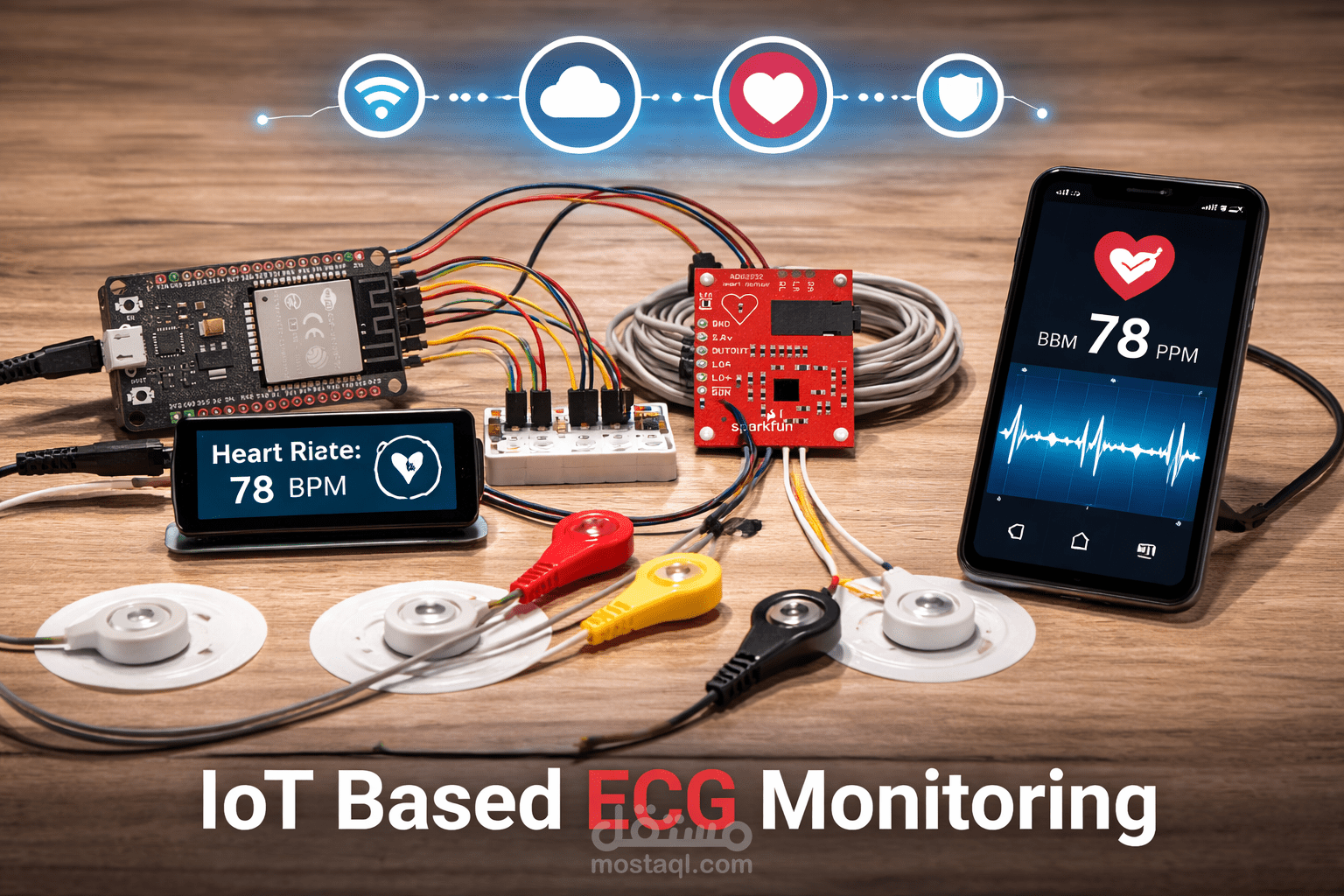 IoT-Based ECG (Heart Rate) Monitoring System Using ESP32