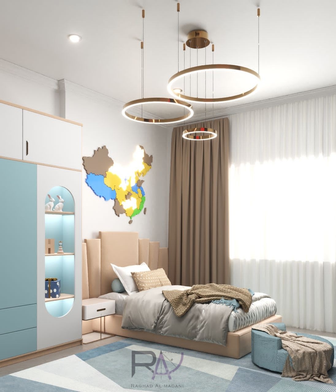 تصميم غرفة نوم لقطة اولى