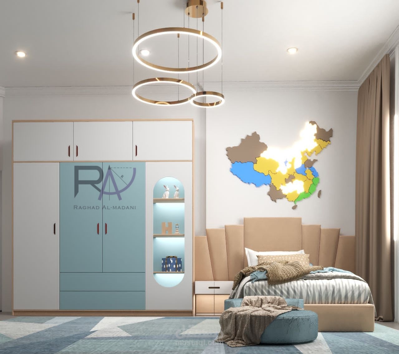 تصميم غرفة نوم لقطة ثانية