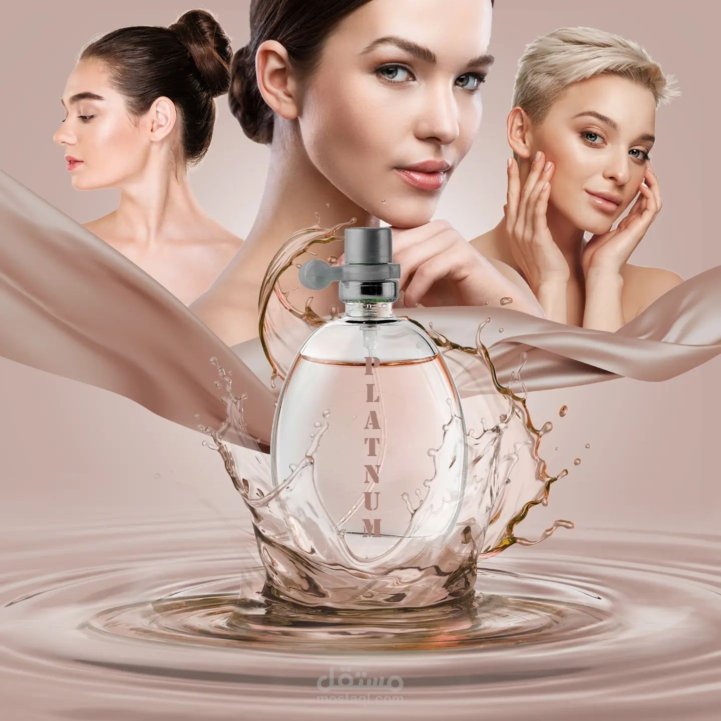 تصميم اعلاني لعطر