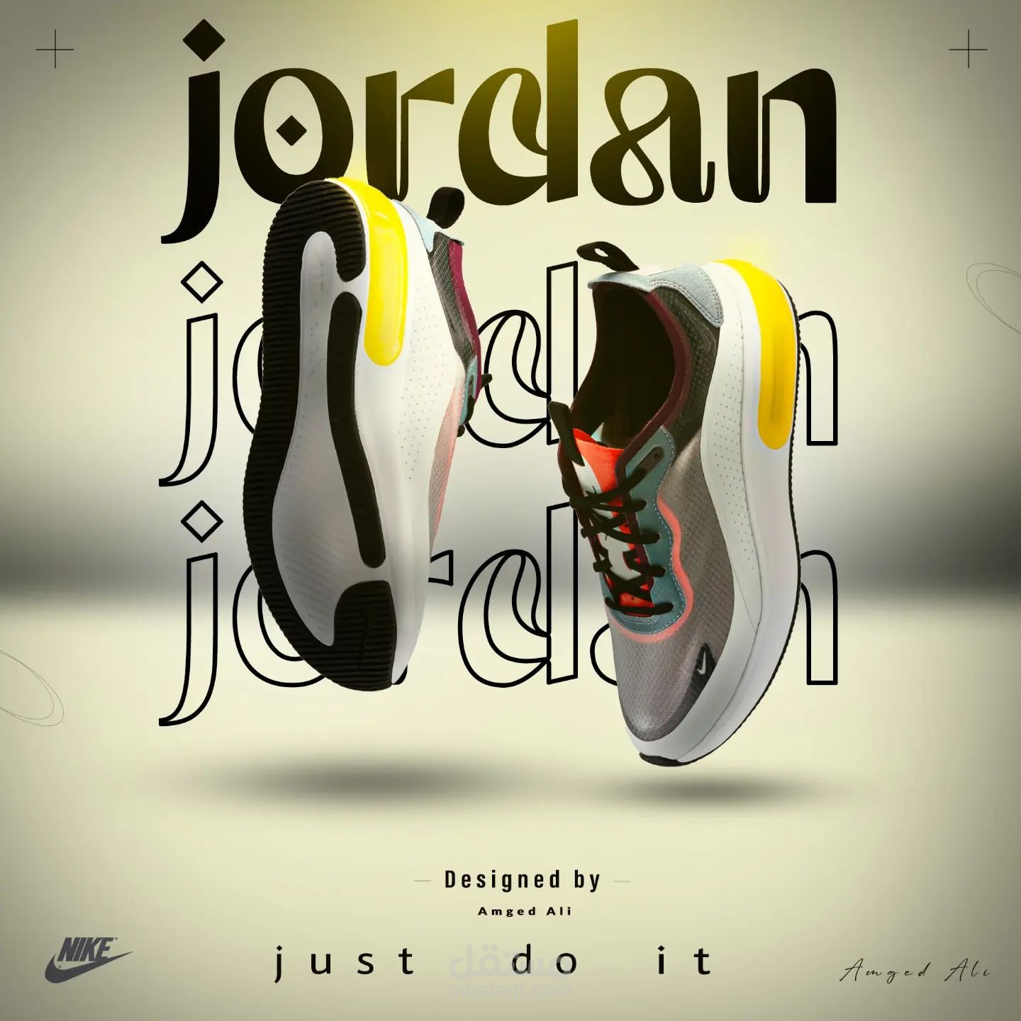 تصميم اعلاني لشركة nike