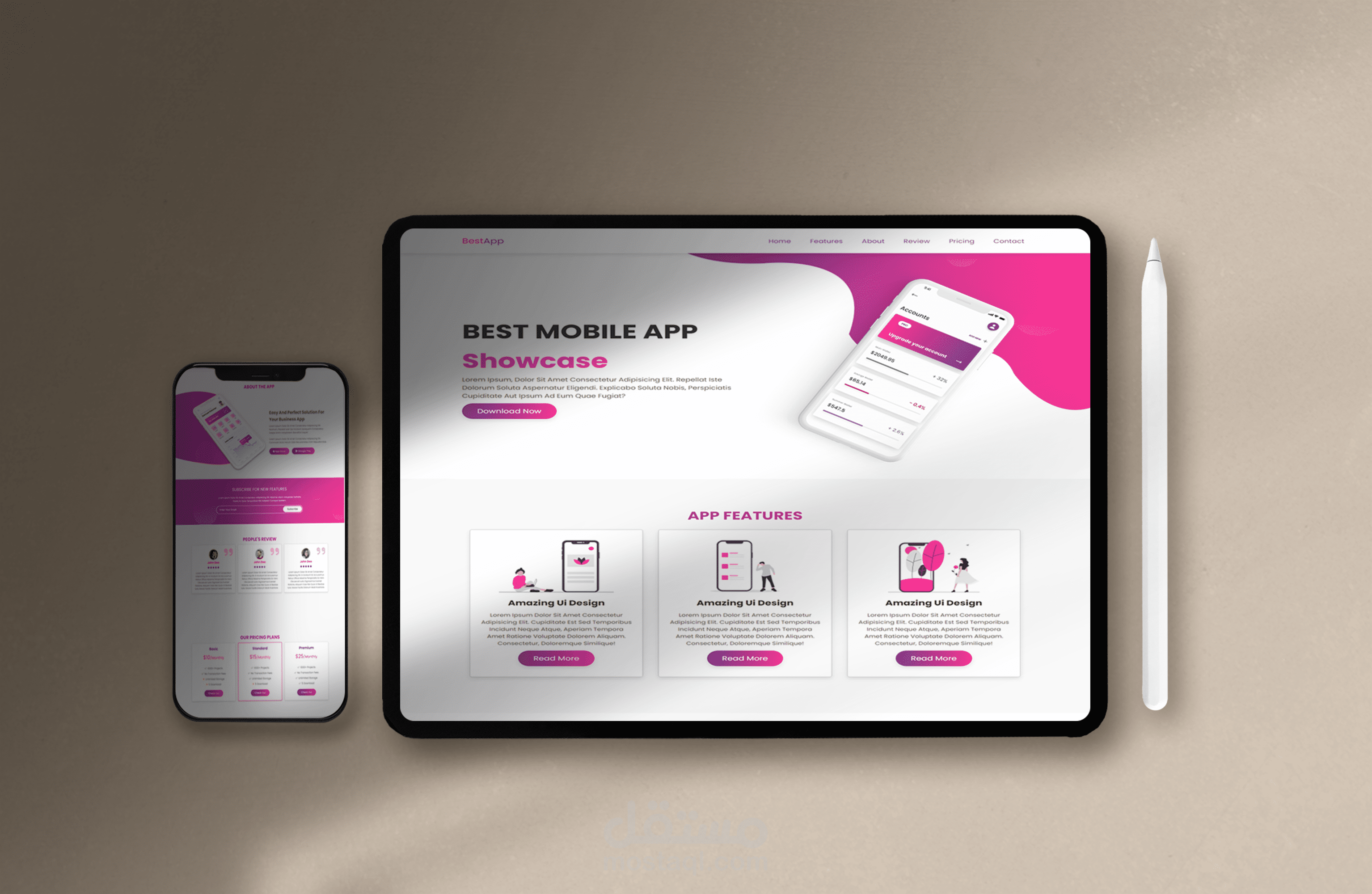 صفحة هبوط (للهواتف)