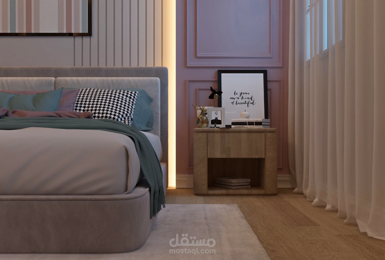 تصميم داخلي غرفة بنت