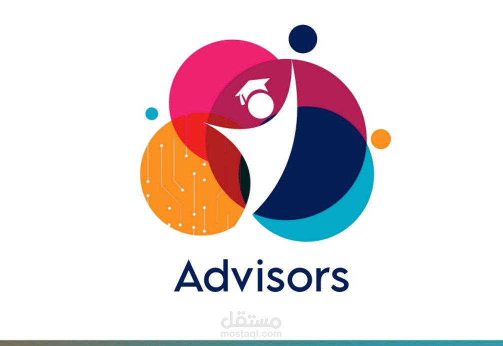 هوية بصرية خاصة بفريق "Advisors" التطوعي .